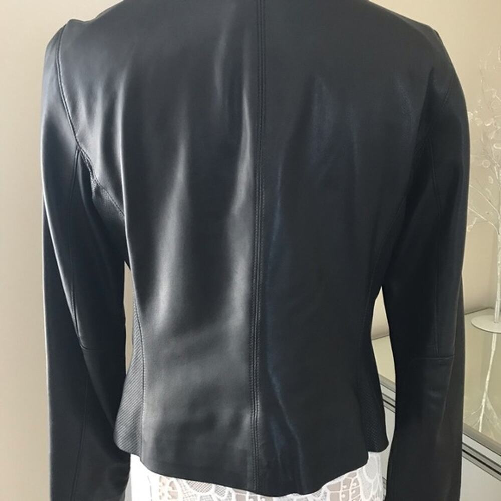 Ralph Lauren Genuine 100% Soft Leather Motorcycle Moto Beverly Jacket Size LARGE - Picture 7 of 8